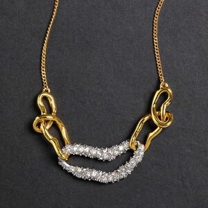 Alexis Bittar Solanales Gold Small Link Necklace